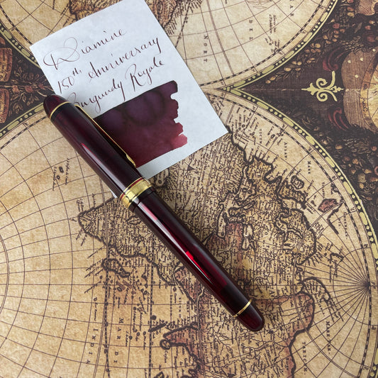 Pre-Owned Platinum Century Fountain Pen Bourgogne - Medium