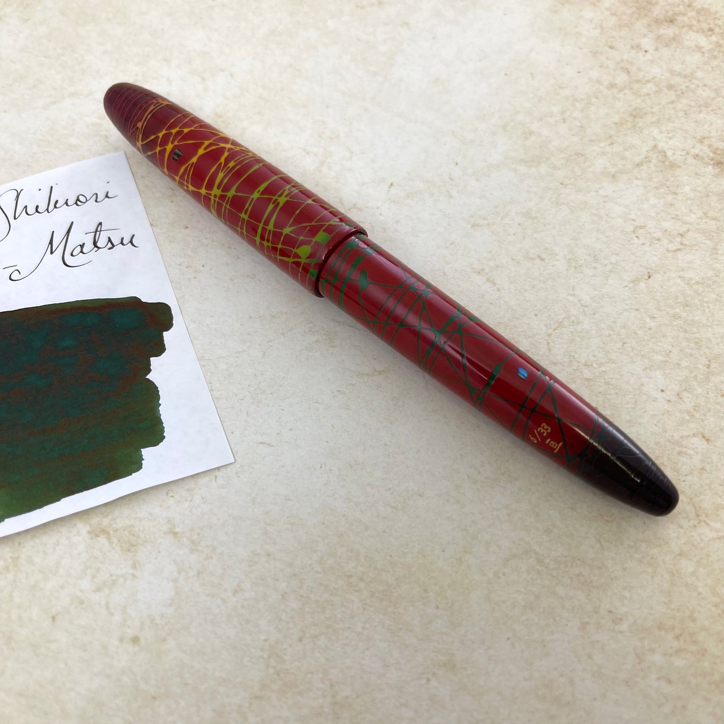 Pre-Owned Sailor King of Pen Maki-e Kurenai - Broad