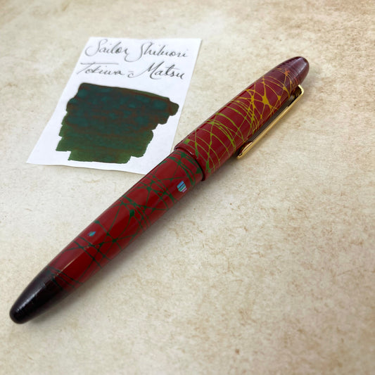 Pre-Owned Sailor King of Pen Maki-e Kurenai - Broad