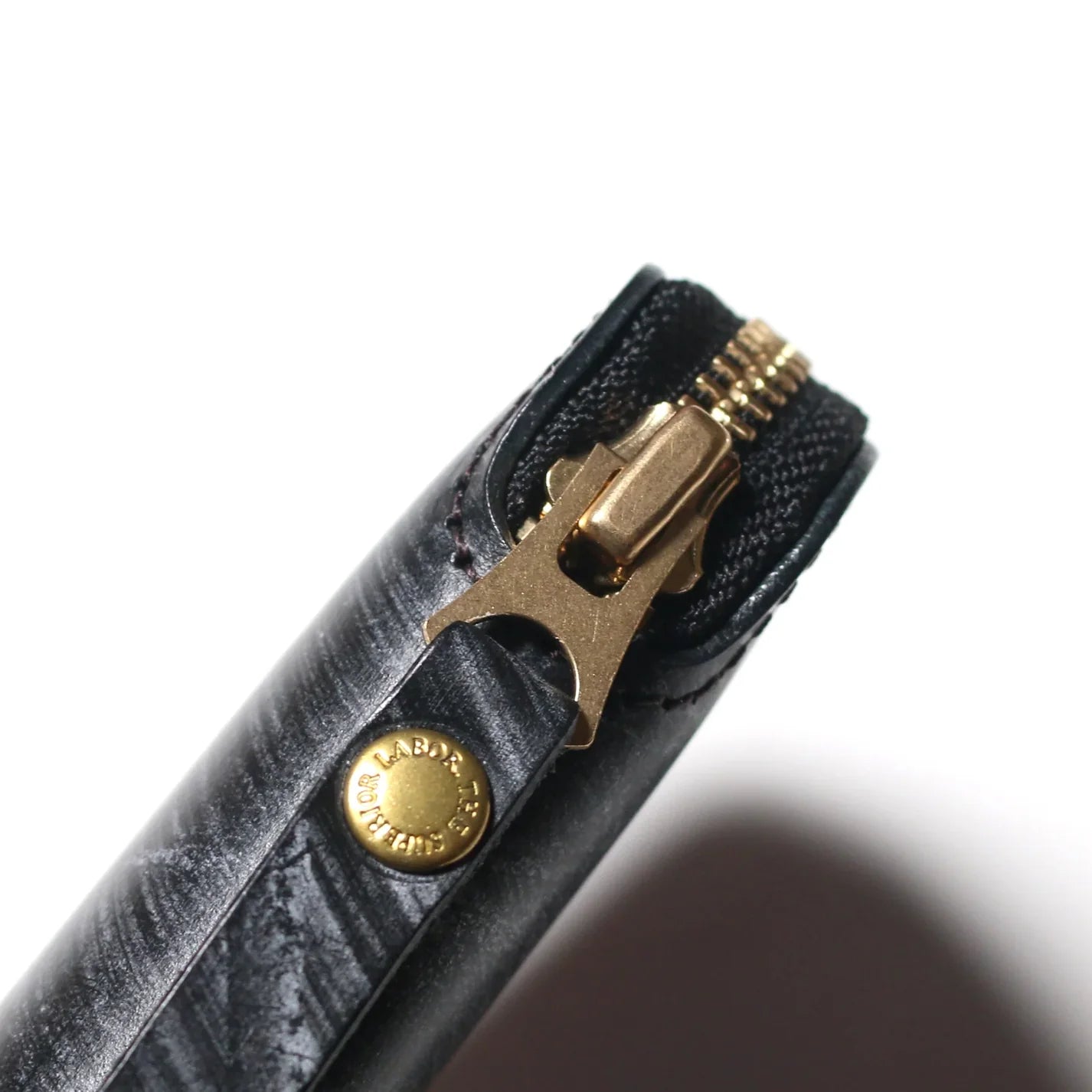 The Superior Labor Bridle Leather Zip Pen Case - Black