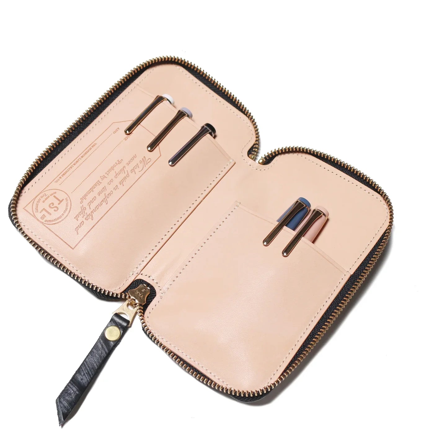 The Superior Labor Bridle Leather Zip Pen Case - Black