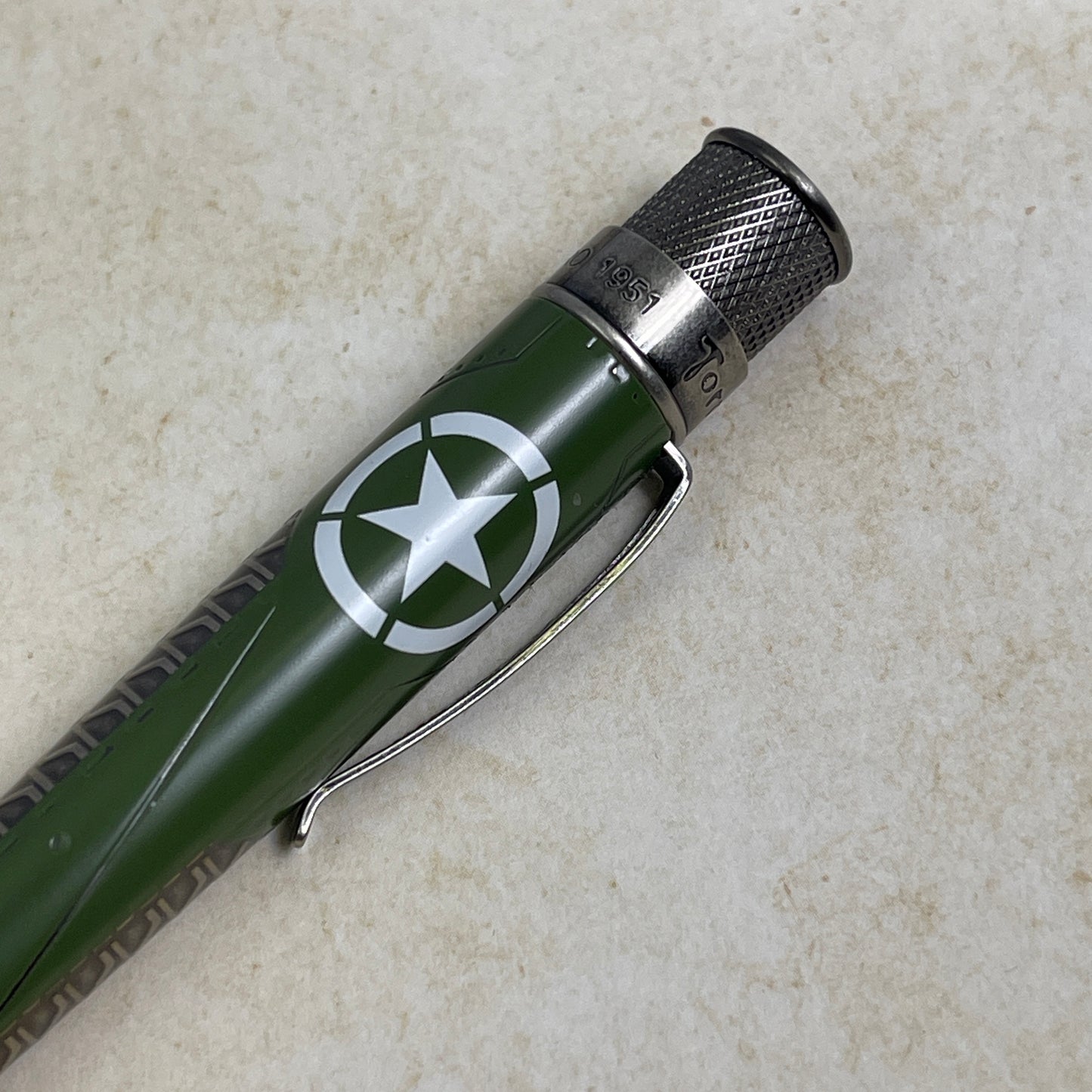 Retro 51 Collection Big Shot Rollerball - Sherman Tankl - Open Tube