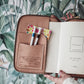 The Superior Labor Bridle Leather A5 Zip Organizer - Old Rose