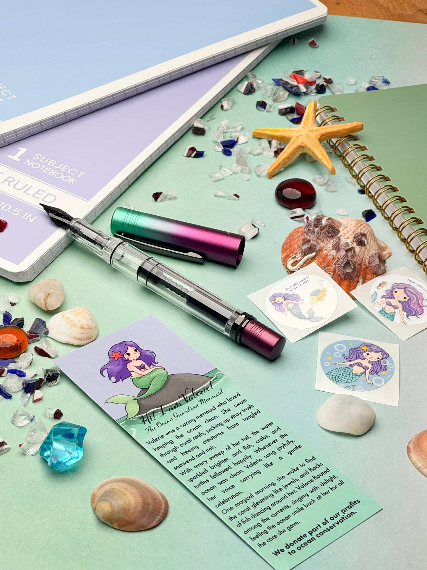 Monteverde MP1 Duo-Tone Fountain Pen - Mermaid Tales (Limited Edition)