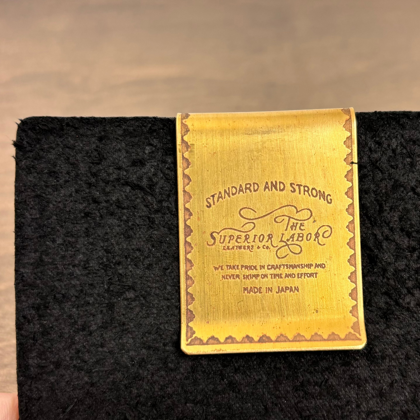 The Superior Labor Bridle Leather Two-Pen Clip Holder - Yellow