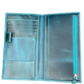 Galen Leather Wallet Insert for Traveler's Notebook Regular Size - Crazy Horse Ocean Blue