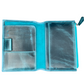 Galen Leather Wallet Insert for Traveler's Notebook Passport Size - Crazy Horse Ocean Blue