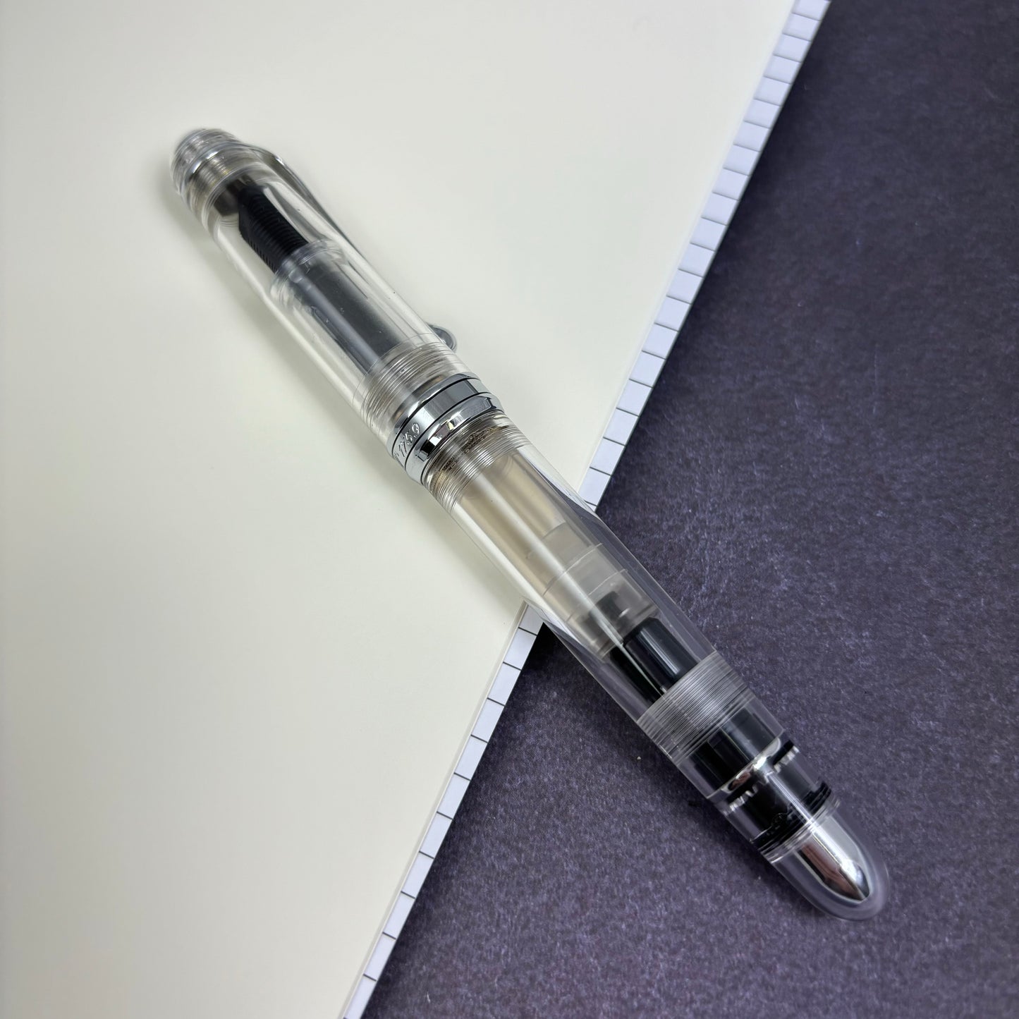 Pre-Owned Aurora 88 Fountain Pen Demo with Silver Trim Medium