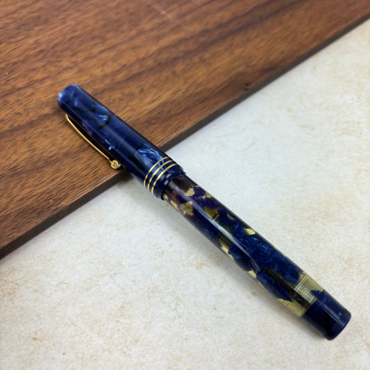 Pre-Owned Omas 75th Anniversary Blue Lucens Fountain Pen Medium