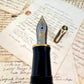 Pre-Owned Pelikan M400 Green Stripe Fountain Pen 14K B