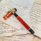 Pre-Owned Parker Duofold International Big Red (Orange) Fountain Pen 18K M