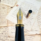 Pre-Owned Parker Duofold International Burgundy Marble Fountain Pen 18K M