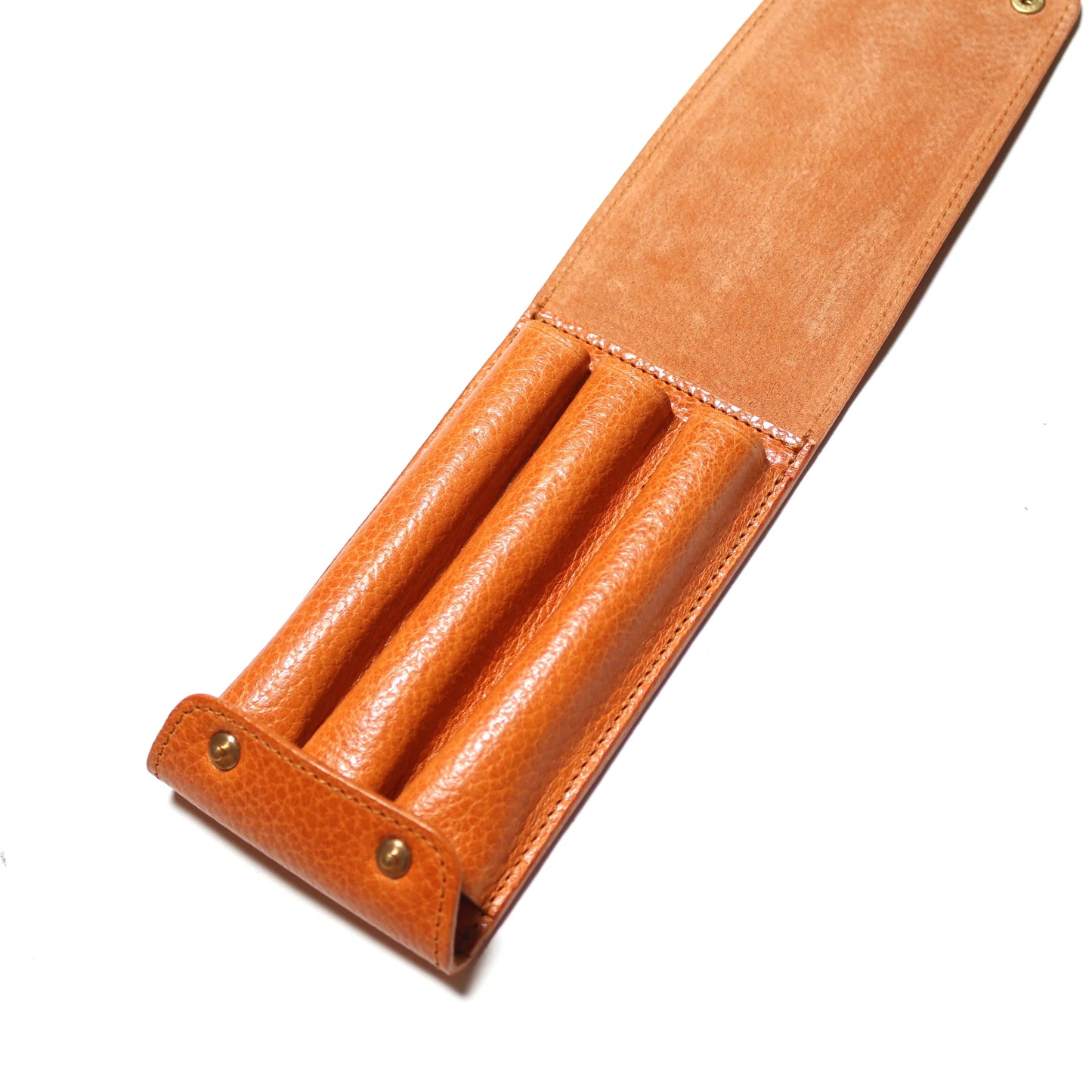 The Superior Labor Toscana Fountain Pen Case - Camel (Three Pens)