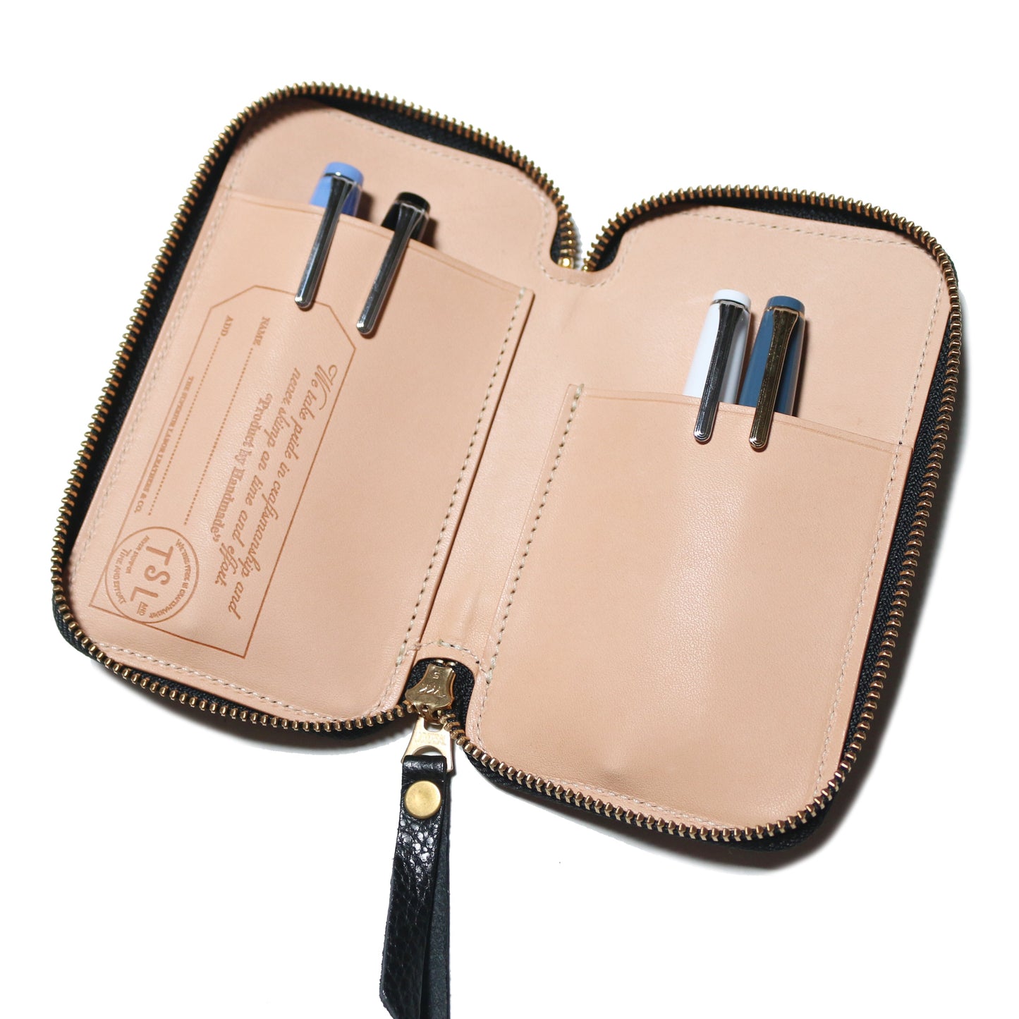 The Superior Labor Toscana Leather Zip Pen Case - Camel
