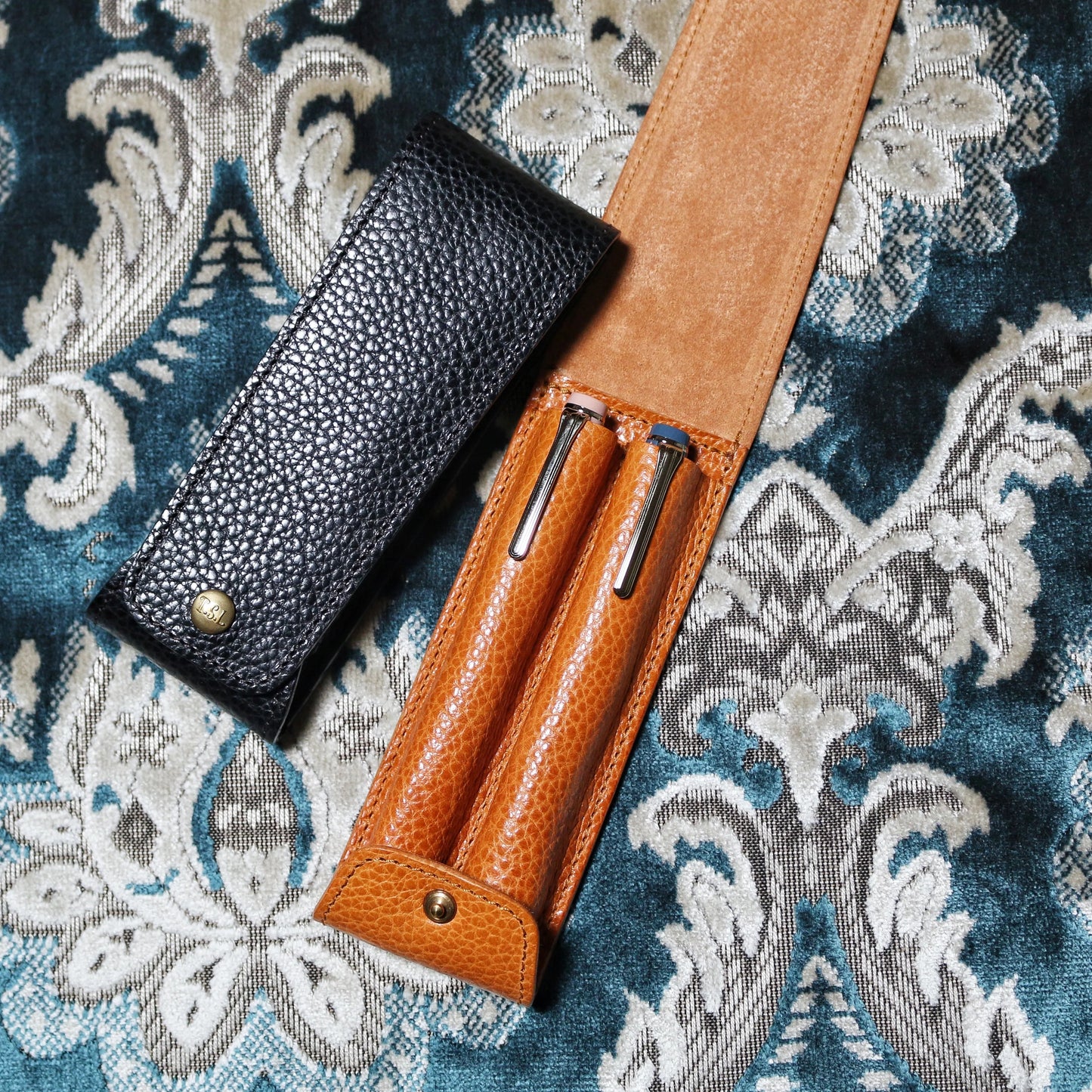 The Superior Labor Toscana Fountain Pen Case - Black (Two Pens)