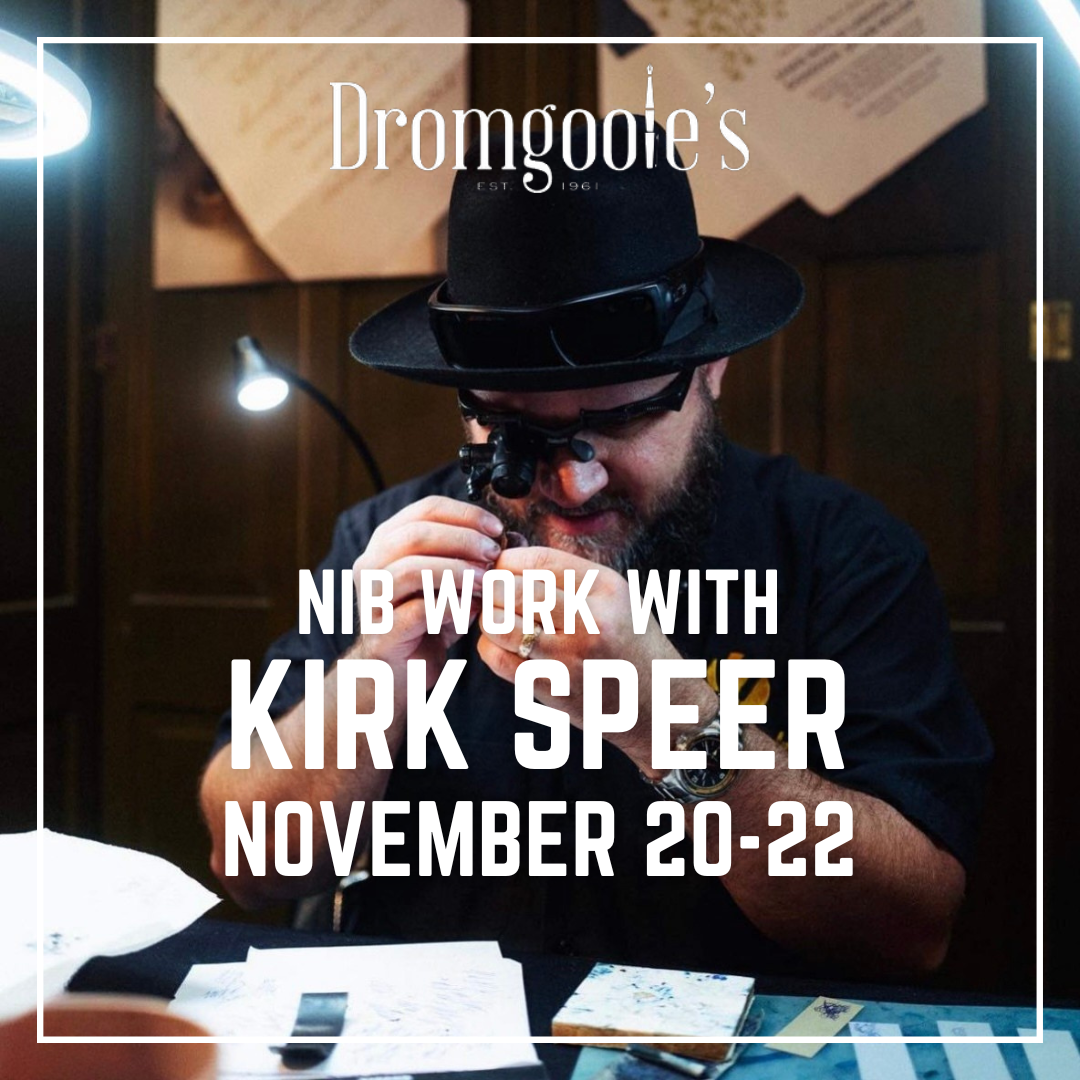 Kirk Speer Nib Grinding Event November 20-22nd