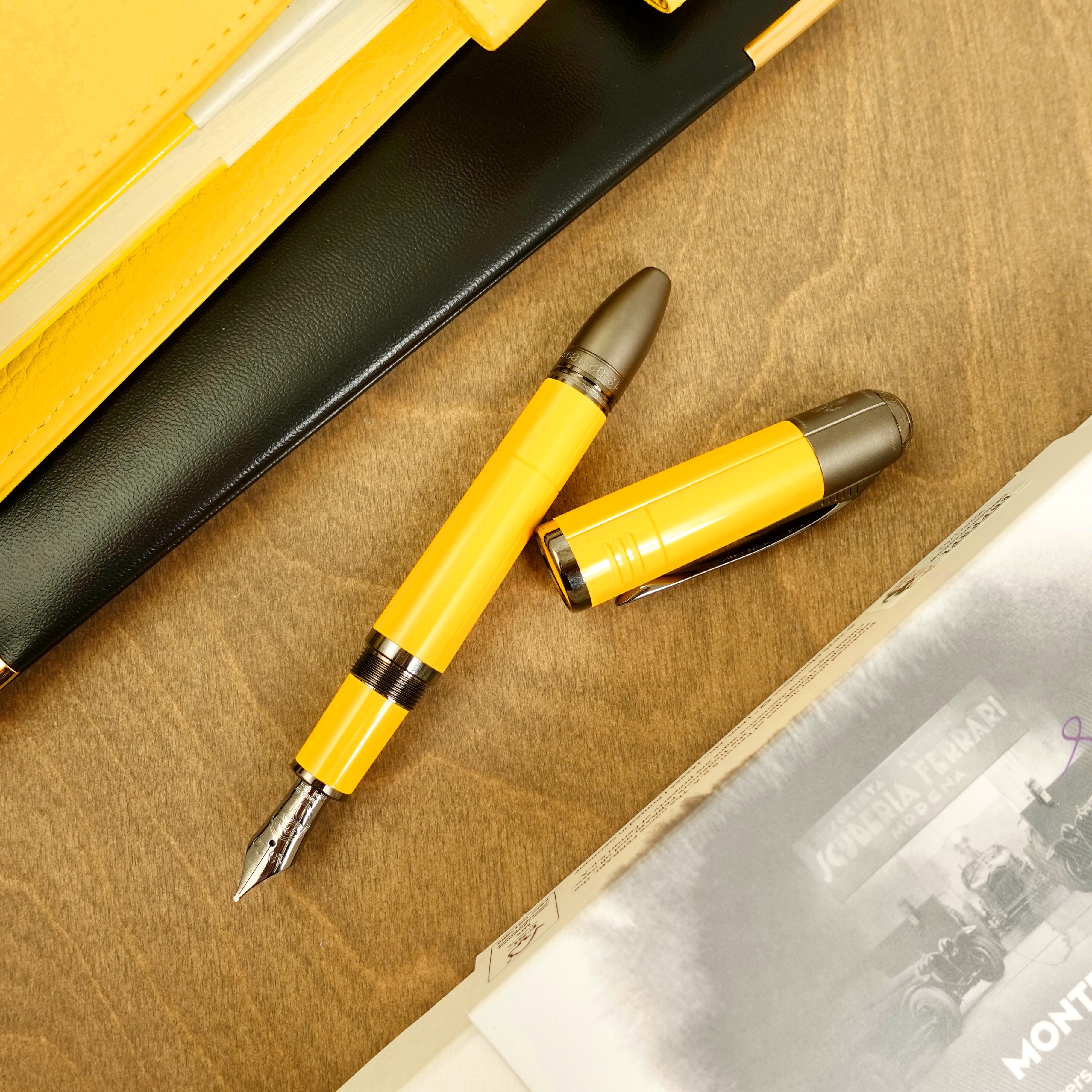 Montblanc Enzo Ferrari Yellow Fountain Pen (Great Characters