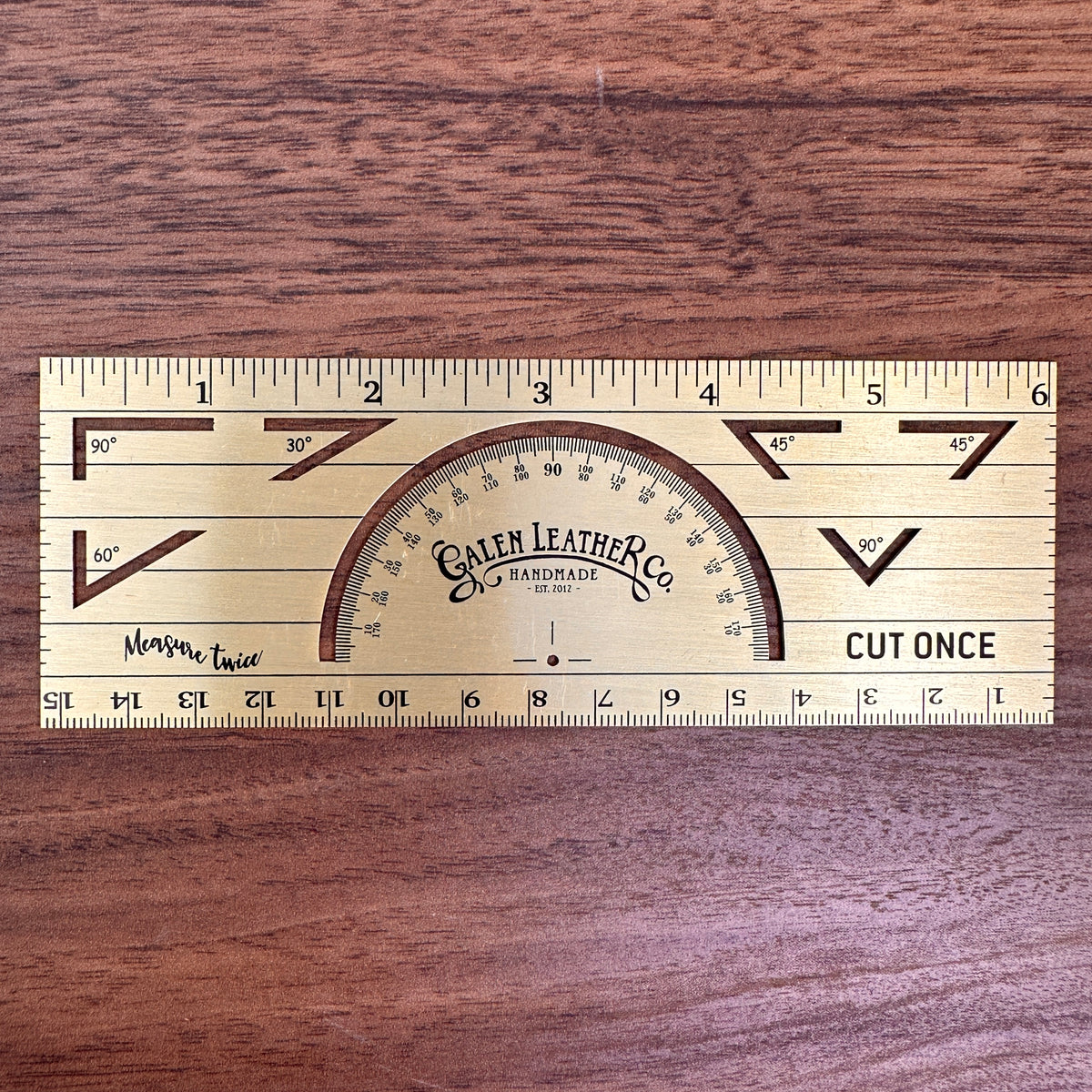 Brass Vintage Inspired Ruler - Imperial and Metric Measurements with ...