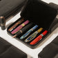 Visconti Classic Leather 3 Pen Pouch - Black