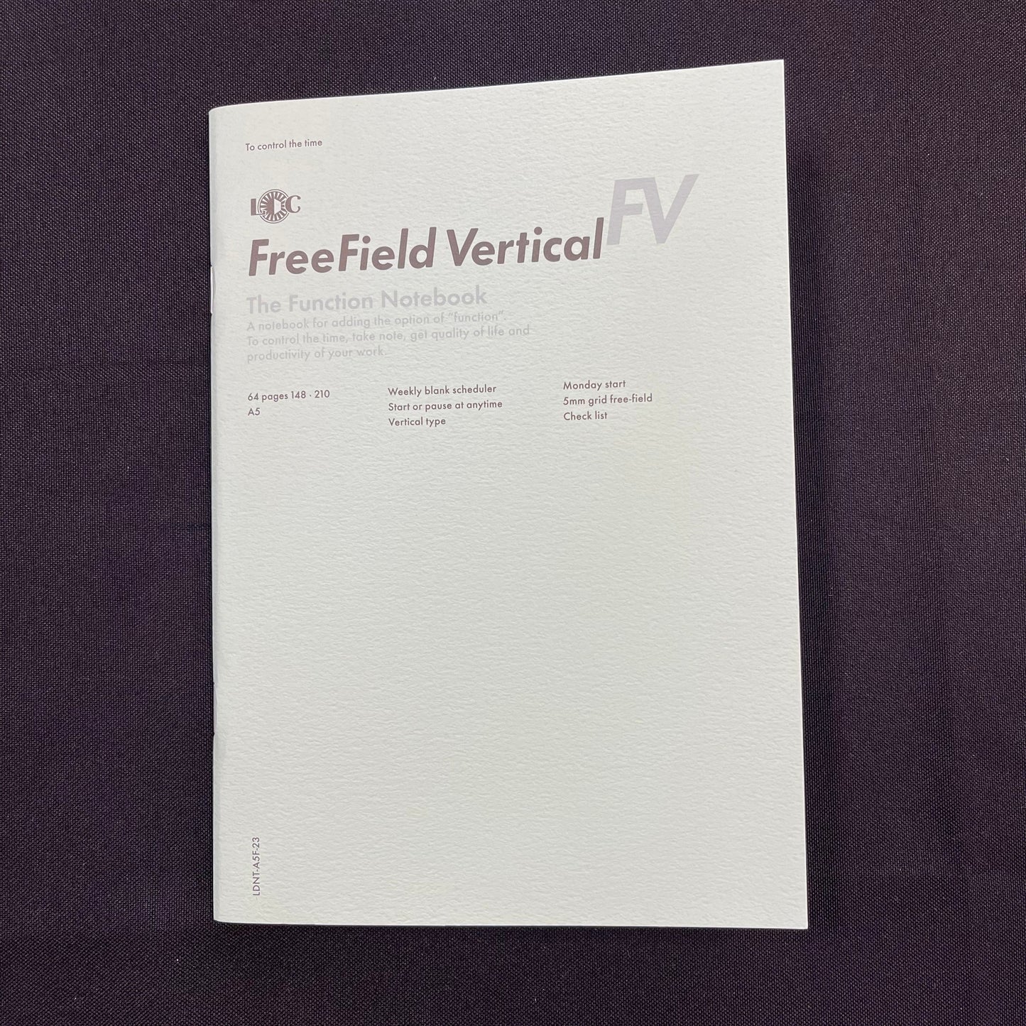 Luddite A5 FreeField Vertical Planner - The Function Notebook (Mint - Undated)