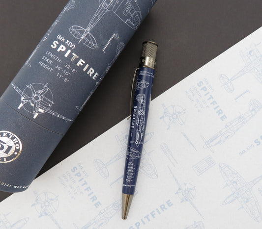 Retro 51 Tornado Rollerball - Spitfire Blueprint (Imperial War Museum)