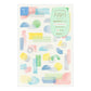 Midori Yuru Log Stickers - Watercolor (2 sheets)