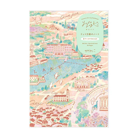 Midori B6 Yuru Log Notebook - Travel & Hotel