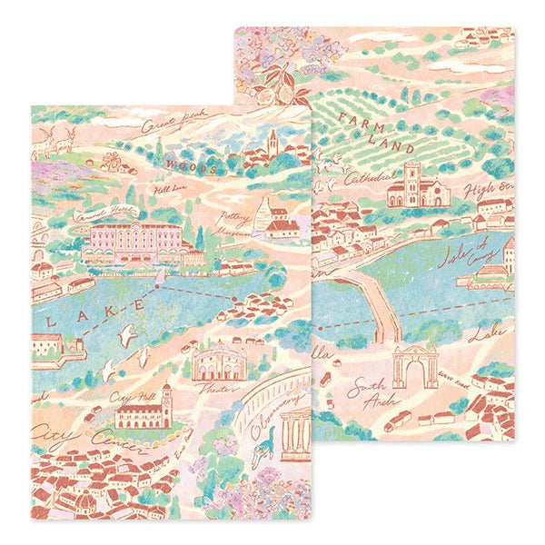 Midori B6 Yuru Log Notebook - Travel & Hotel