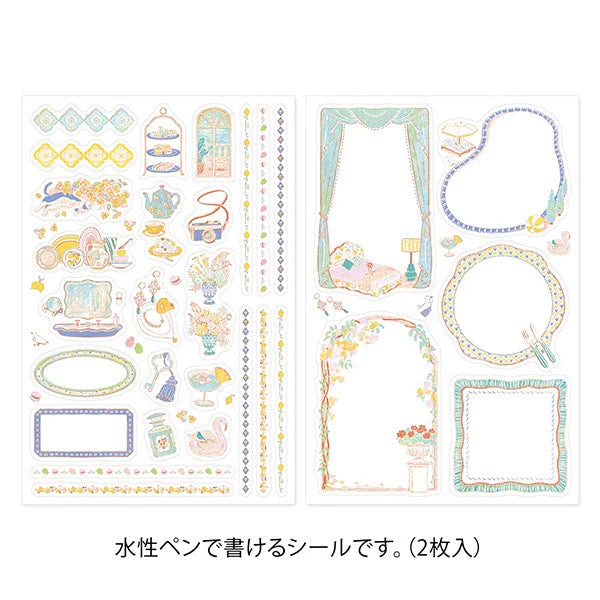 Midori Yuru Log Stickers - Travel & Hotel (2 sheets)