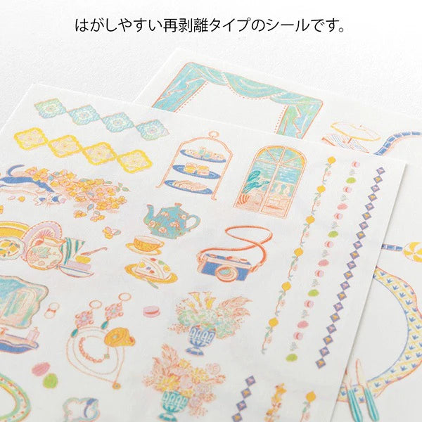Midori Yuru Log Stickers - Travel & Hotel (2 sheets)