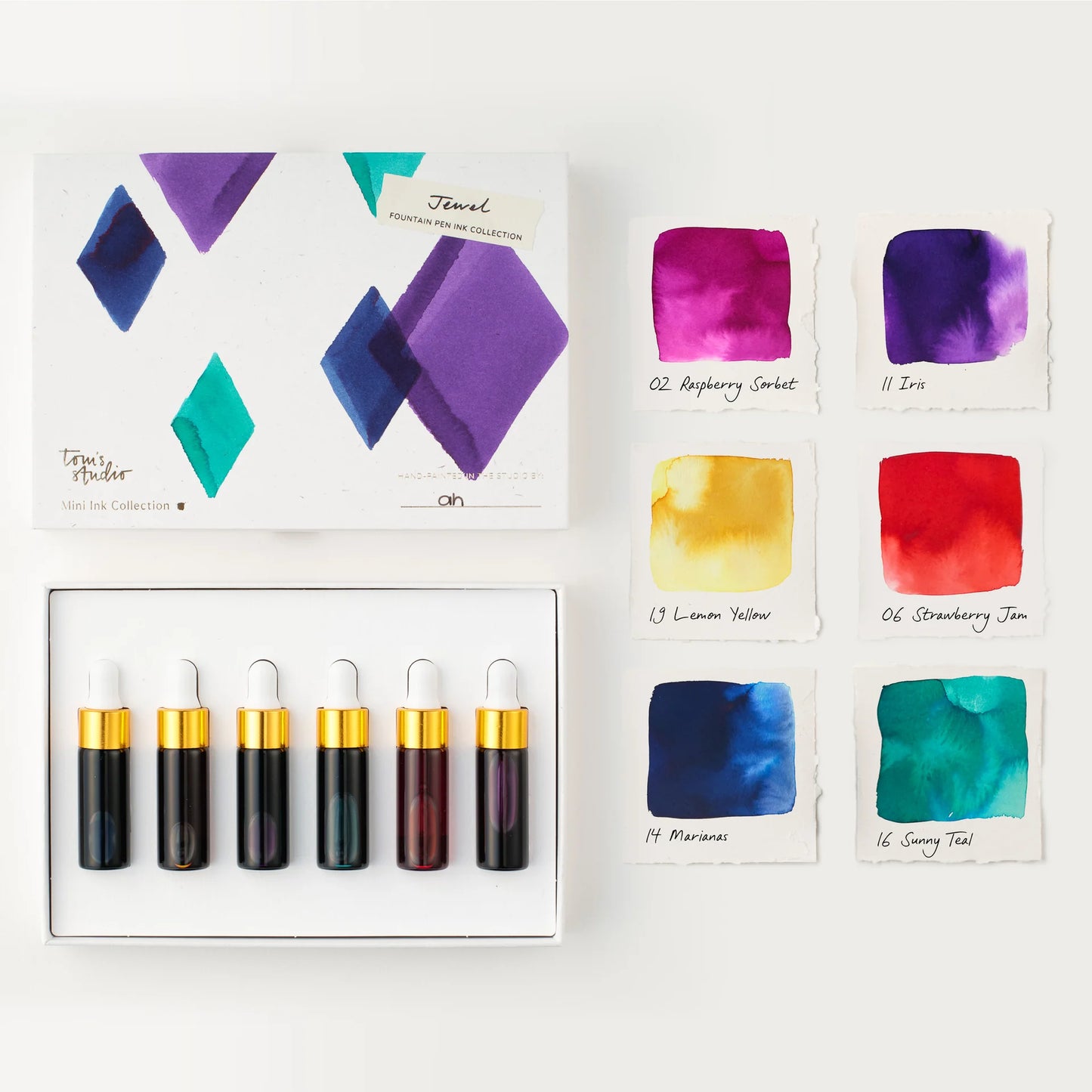 Tom's Studio Jewel (5ml) Mini Bottled Ink Collection - Set of 6