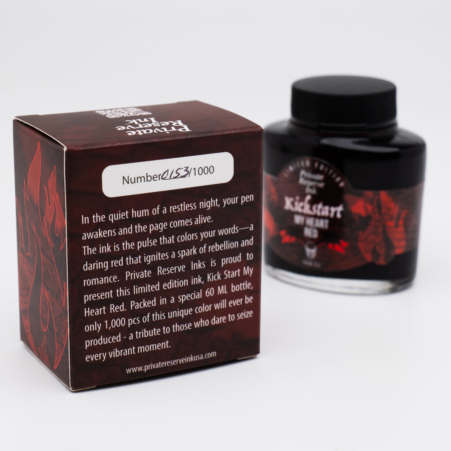 Private Reserve Kick Start my Heart Red (60ml) Bottled Ink (Limited Edition)