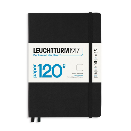 Leuchtturm1917 Edition 120G A5 Plain Notebook - Black