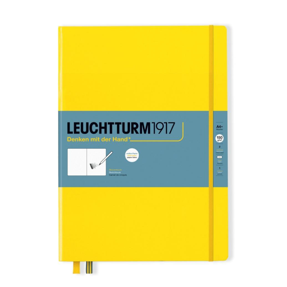 Leuchtturm1917 Sketchbook A4+ Master Hardcover - Lemon