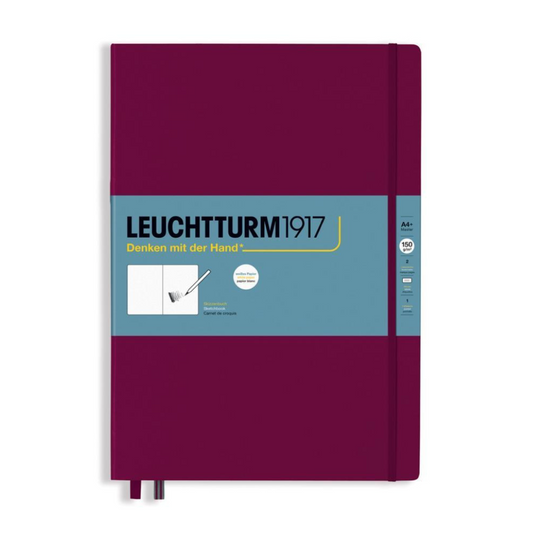 Leuchtturm1917 Sketchbook A4+ Master Hardcover - Port Red (Discontinued)