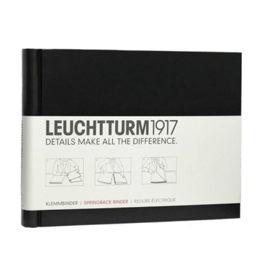 Leuchtturm1917 Springback A4+ Binder - Black Landscape (Holds up to 150 Sheets)