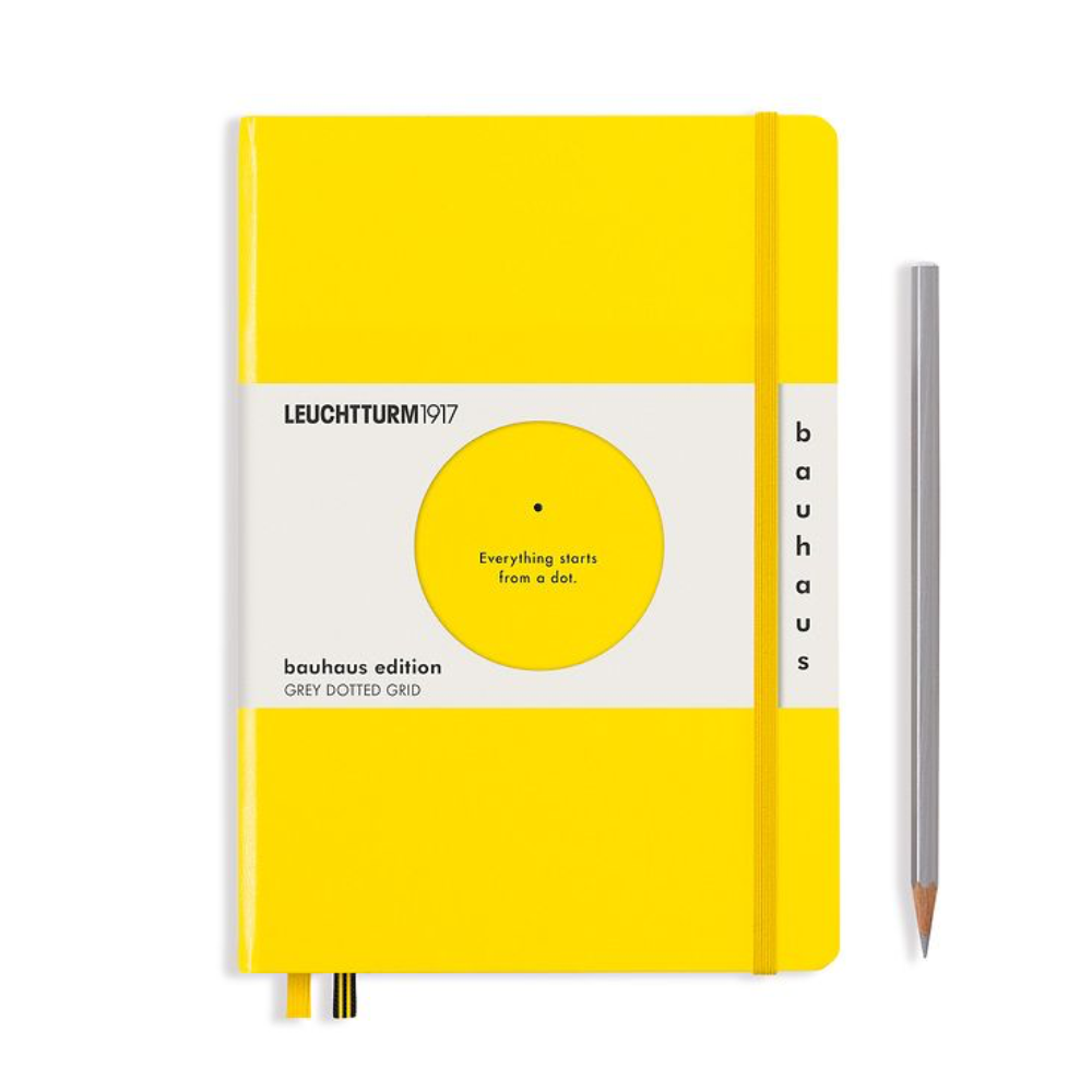 Leuchtturm1917 Bauhaus Medium (A5) Notebook - Lemon