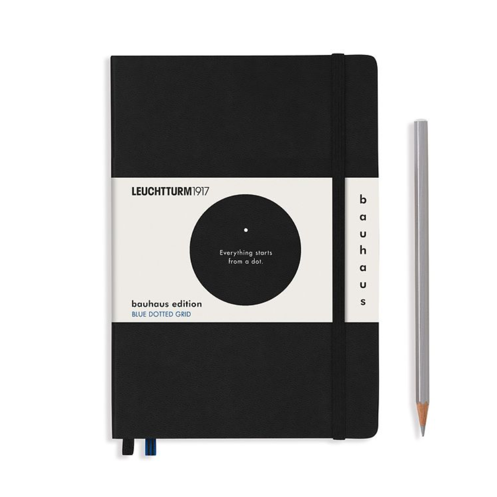 Leuchtturm1917 Bauhaus A5 Medium Notebook - Black