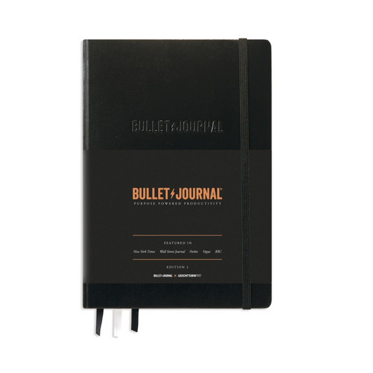 Leuchtturm1917 Bullet Journal A5 Hardcover Dotted Notebook - Black