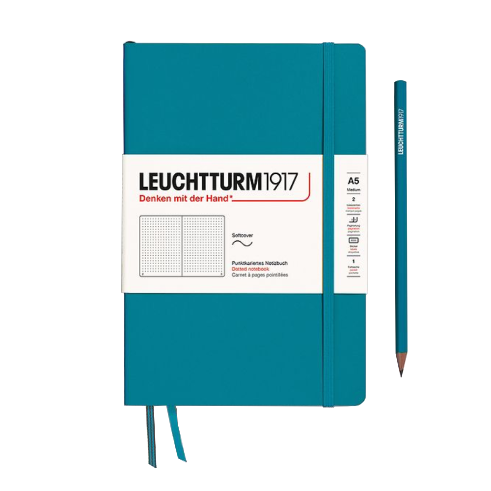 Leuchtturm1917 A5 Medium Softcover Dotted Notebook - Ocean (Discontinued)