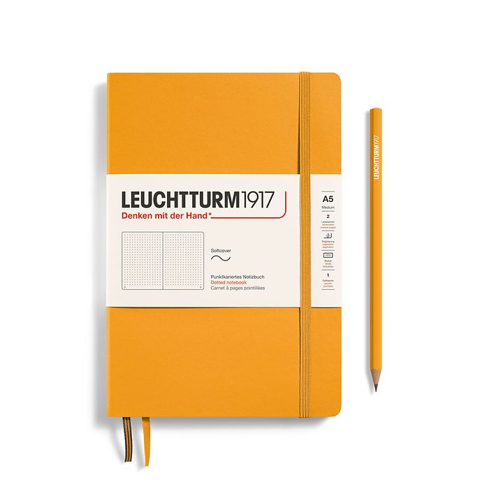 Leuchtturm1917 A5 Medium Softcover Dotted Notebook - Rising Sun