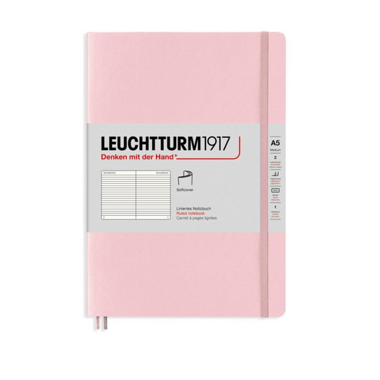 Leuchtturm1917 A5 Medium Softcover Ruled Notebook - Powder (Discontinued)