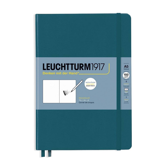 Leuchtturm1917 Sketchbook A5 Medium Hardcover - Pacific Green