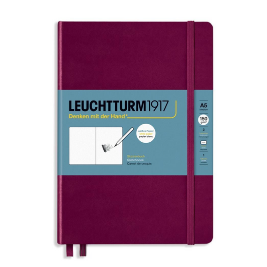 Leuchtturm1917 Sketchbook A5 Medium Hardcover - Port Red