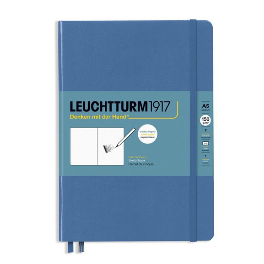Leuchtturm1917 Sketchbook A5 Medium Hardcover - Stone Blue