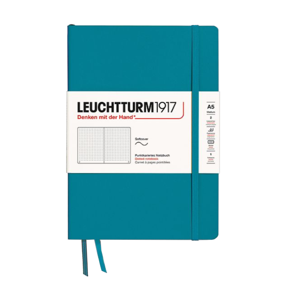 Leuchtturm1917 A5 Medium Softcover Dotted Notebook - Ocean (Discontinued)