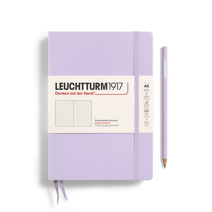 Leuchtturm1917 A5 Medium Hardcover Dotted Notebook - Lilac