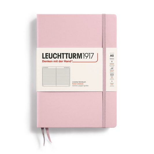Leuchtturm1917 A5 Medium Hardcover Ruled Notebook - Powder