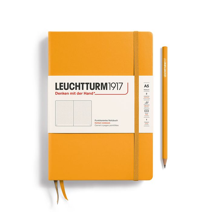 Leuchtturm1917 A5 Medium Hardcover Dotted Notebook - Rising Sun