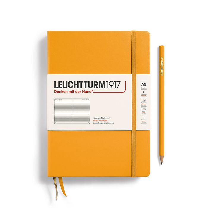 Leuchtturm1917 A5 Medium Hardcover Ruled Notebook - Rising Sun
